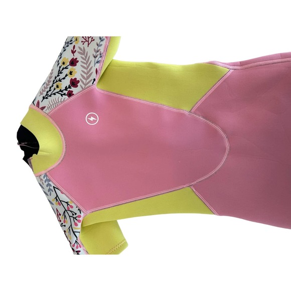 "Dark Lightning 3/2mm Kids Printed Short-Sleeved Wetsuit Pink, Size Small" K15* - Picture 4 of 6